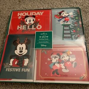 Brand new 40ct Disney x Hallmark Christmas greeting cards